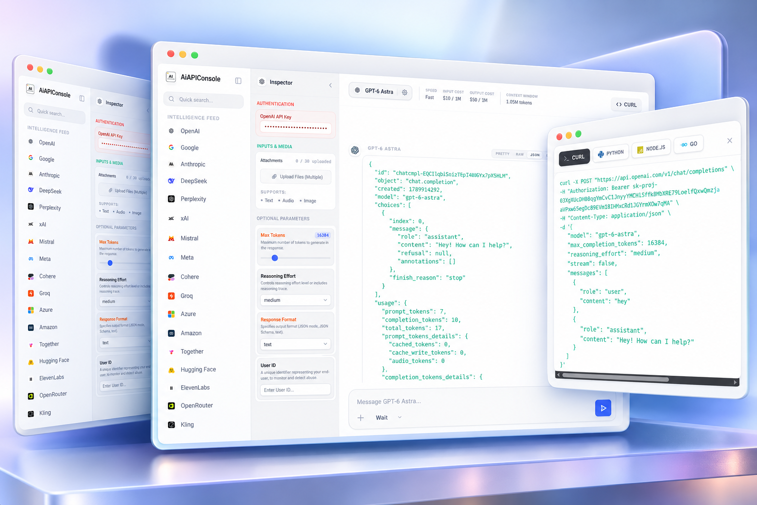 AiAPIConsole interface